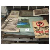Vintage Paintings and Sign