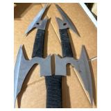 Double-Bladed 42.5-inch Polearm Weapon