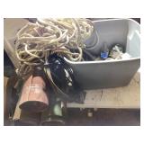 Utility Items in Storage Bin