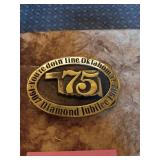 Diamond jubilee belt buckle