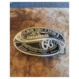 Route 66 belt buckle