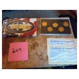 Gold plated State quarter set