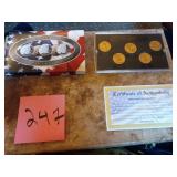 Gold plated State quarter set