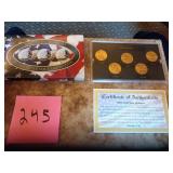 Gold plated State quarter set