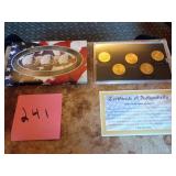 Gold plated State quarter set
