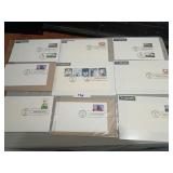 Sealed first day of issue stamps and envelopes