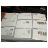 Sealed first day of issue stamps and envelopes
