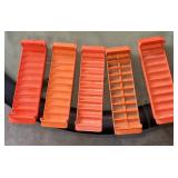Controltek orange plastic trays  (5 total) $100