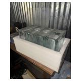 Set of 4 glass blocks