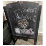 Chalk board stand alone sign