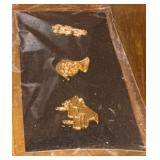 Gold Pins 3 total