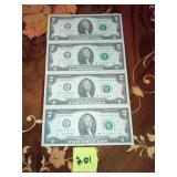 2 dollar bills
