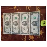 2 dollar bills