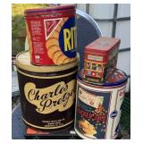 Vintage Tin Cans Assortment 4 total