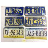 6 License plates