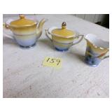 3 hand painted miniatures made in Japan