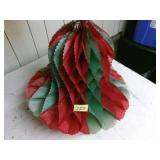 Large Christmas honey comb hanging bell