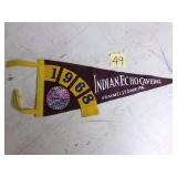 1968 Indian Echo Caverns pennant 7' x 17ï¿½'