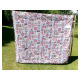 Coca-Cola bed spread (6' x 7')