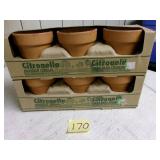 2 boxes outdoor citronella candles (3 in a box)