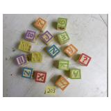 16 wooden blocks