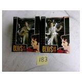 2 Elvis Presley Christmas ornaments