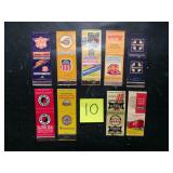 9 Vintage railroad matchbook covers