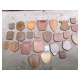 25 Wooden boards for antler mounts