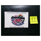 1998 Daytona 500 sewn patch and 6 postcards