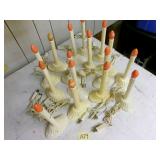 16 Vintage electrified Christmas candles