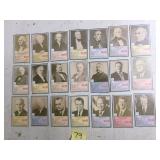 21 - 1979 Little Debbie presidential cut-out cards