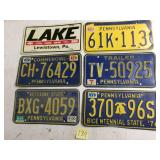 6 License plates