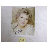 Patty Page autographed picture