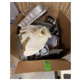 Box of baking supplies