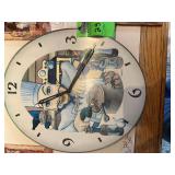 Chef wall, art, and clock