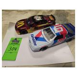 1-Bill Elliot & 1- Mark Martin die-cast cars