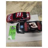 Dale Earnhardt die-cast car & Dale Jr collectable car