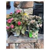 Artificial flower arrangements three total