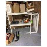 Stackable shelves with contents not boxes on top