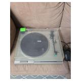 Pioneer record player vintage and headphones