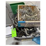 Tote of miscellaneous extension, cord, cords, and other cords