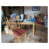 Kitchen table with four chairs no contents