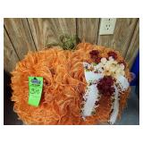 Fall decor, pumpkin wreath