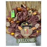 Fall decor, Thanksgiving wreath