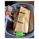Tote full of  purses and size 7.5 sandals