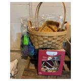 Afghan three baskets and a Yankee candle wax warmer