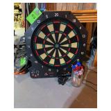 Electronic dartboard with darts