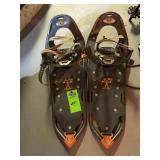Snow shoes, three sets of poles