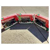 3 boxes, lighted giant bulbs, Christmas decoration