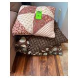 Throw pillows four total